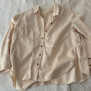 Hatch cream denim shirt